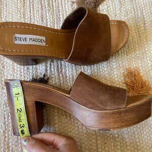 Steve Madden Fran Women’s Brown Sandal 3.5" Heel